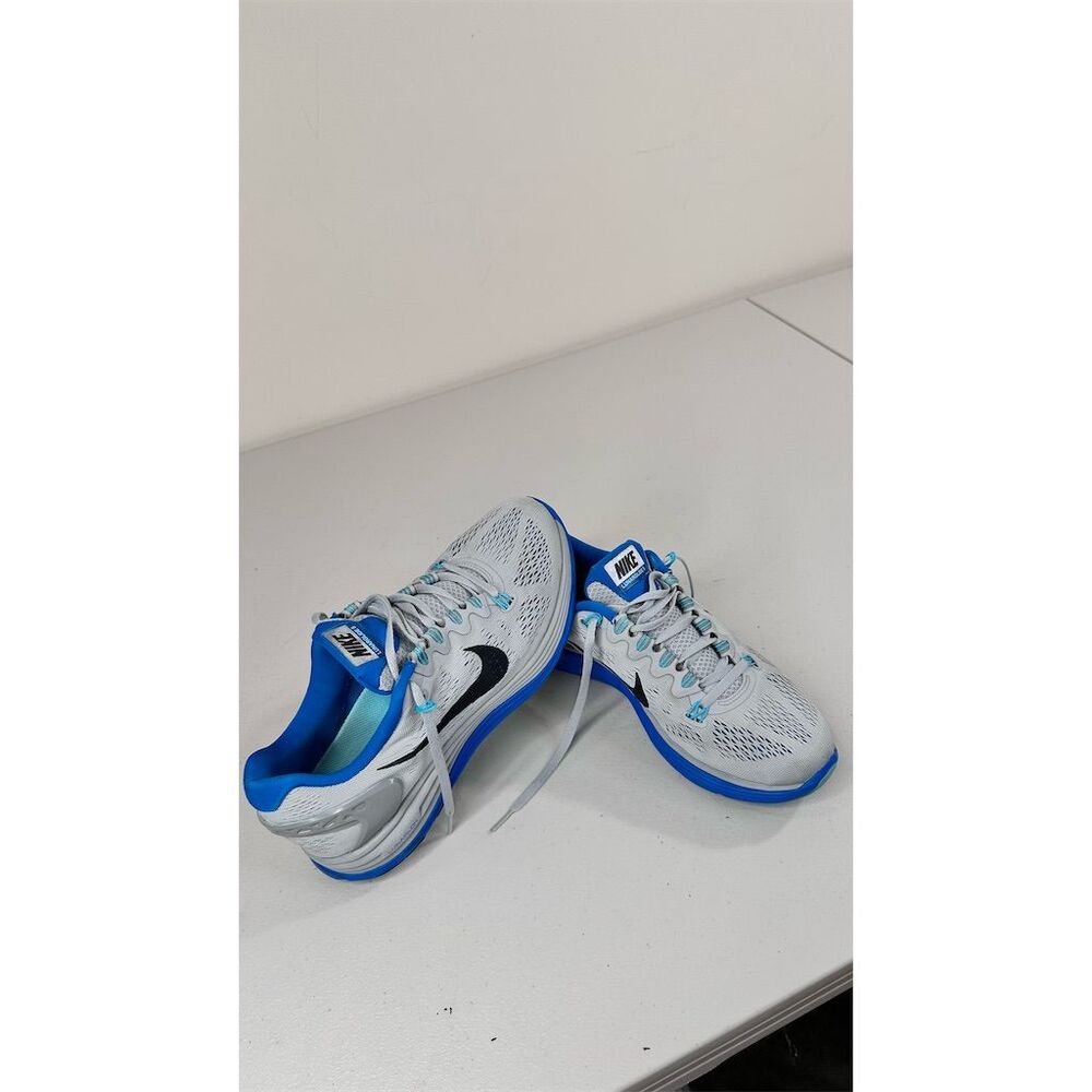 Nike LunaGlide +5 Men's Gray/Blue Sneakers Mesh Flywire Tech Support Siz… - Picture 6 of 16